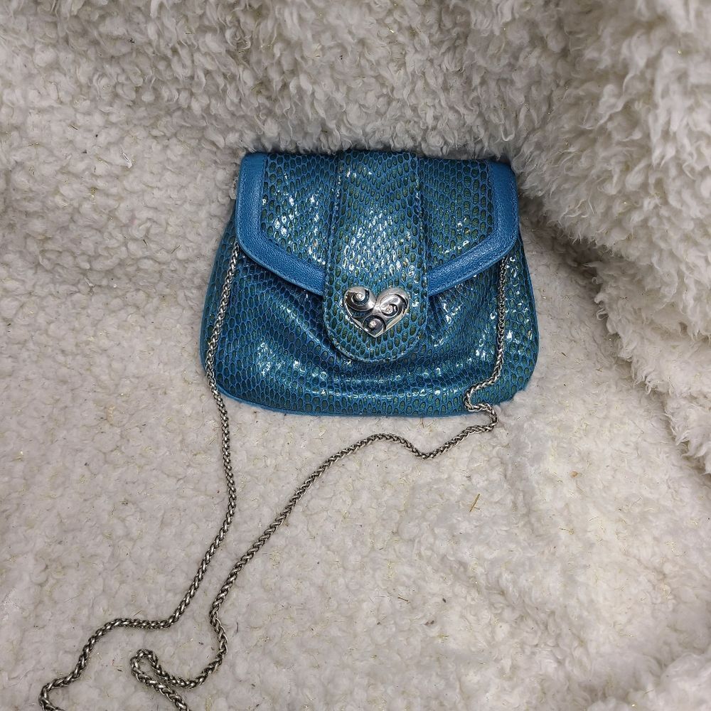 Brighton Bliss Heart Pouch Crossbody In The Color Pool